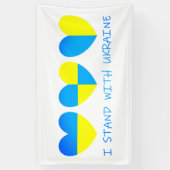 Ich stehe mit der Ukraine Banner (Vertikal)