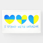 Ich stehe mit der Ukraine Banner (Horizontal)