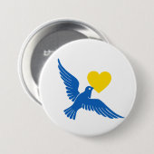 Ich stehe mit der Ukraine!!! Button (Vorne & Hinten)