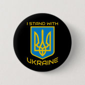 Ich stehe mit der Ukraine Button (Vorderseite)