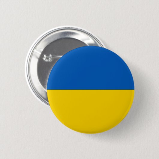 Ich stehe mit der Ukraine Button (Vorne & Hinten)