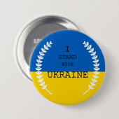 Ich stehe mit der Ukraine!!! Button (Vorne & Hinten)