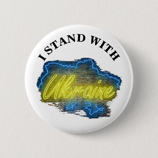 ICH STEHE MIT DER UKRAINE BUTTON (Vorderseite)