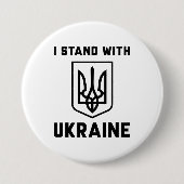 Ich stehe mit der Ukraine Button (Vorderseite)
