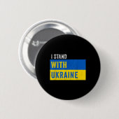 Ich stehe mit der Ukraine da - Stopp Putins Unters Button (Vorne & Hinten)