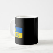 Ich stehe mit der Ukraine da - Stopp Putins Unters Kaffeetasse (Vorderseite Links)