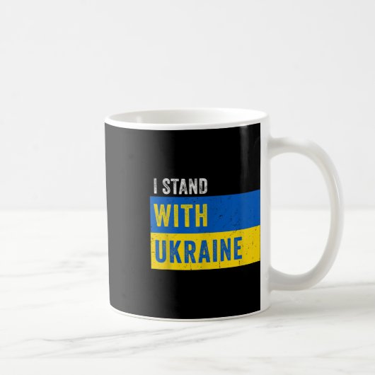 Ich stehe mit der Ukraine da - Stopp Putins Unters Kaffeetasse (Rechts)