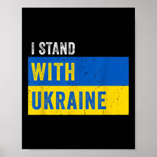 Ich stehe mit der Ukraine da - Stopp Putins Unters Poster