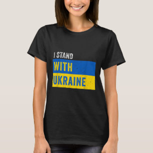 Ich stehe mit der Ukraine da - Stopp Putins Unters T-Shirt