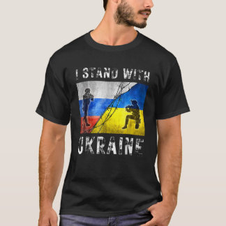 Ich stehe mit der Ukraine, der amerikanischen ukra T-Shirt
