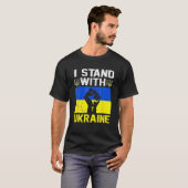 Ich stehe mit der Ukraine, die die Fahne der Ukrai T-Shirt (Vorne ganz)