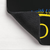 Ich stehe mit der Ukraine Dog Flag friedliche Ukra Mousepad (Ecke)