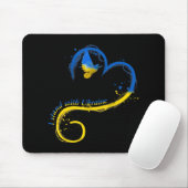 Ich stehe mit der Ukraine Dog Flag friedliche Ukra Mousepad (Mit Mouse)