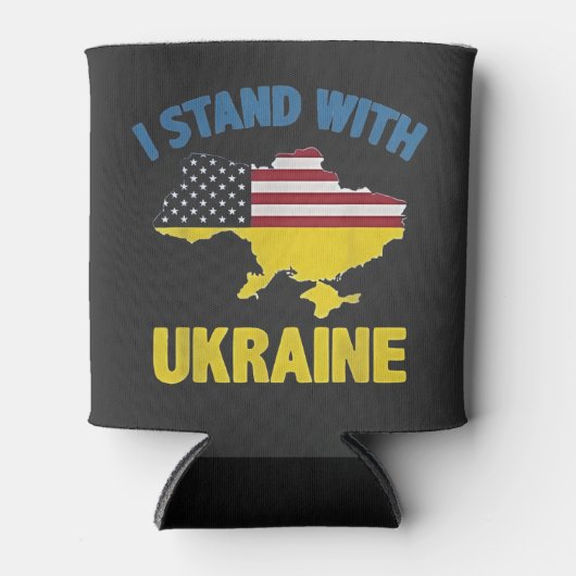 Ich stehe mit der Ukraine Dosenkühler (Vorderseite)