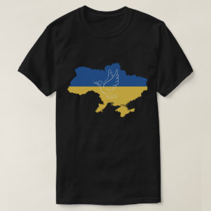 Ich stehe mit der Ukraine Dove Peace Pro-Ukraine F T-Shirt