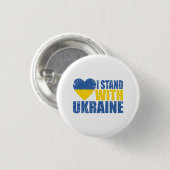 Ich stehe mit der Ukraine, einer beängstigenden uk Button (Vorne & Hinten)