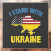 Ich stehe mit der Ukraine Fensteraufkleber (Blatt 2)