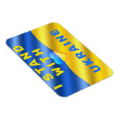 Ich stehe mit der Ukraine - Flagge - Frieden - Fre Magnet (Rechte Seite)
