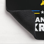 Ich stehe mit der Ukraine-Flagge - Ukrainische Fla Mousepad (Ecke)