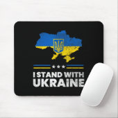 Ich stehe mit der Ukraine-Flagge - Ukrainische Fla Mousepad (Mit Mouse)