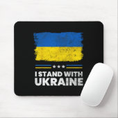 Ich stehe mit der Ukraine-Flagge - Ukrainische Fla Mousepad (Mit Mouse)