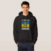 Ich stehe mit der Ukraine Hoodie (Vorne ganz)