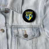 Ich stehe mit der Ukraine Ich stehe für Frieden An Button (Beispiel)