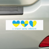Ich stehe mit der Ukraine im Herzen Autoaufkleber (Auf Auto)