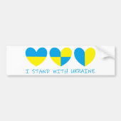 Ich stehe mit der Ukraine im Herzen Autoaufkleber (Vorne)