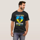 Ich stehe mit der Ukraine im Herzen der ukrainisch T-Shirt (Vorne ganz)