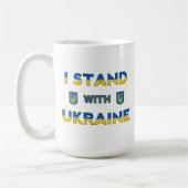 Ich stehe mit der Ukraine Kaffeetasse (Links)