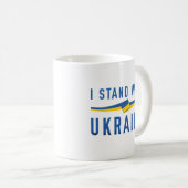 Ich stehe mit der Ukraine Kaffeetasse (VorderseiteRechts)