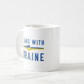 Ich stehe mit der Ukraine Kaffeetasse (Vorderseite Links)