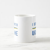 Ich stehe mit der Ukraine Kaffeetasse (Mittel)
