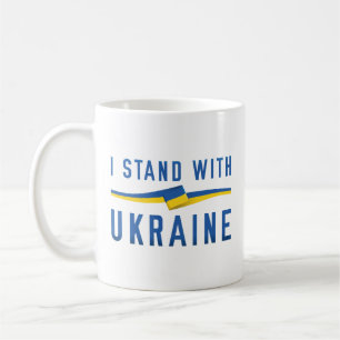 Ich stehe mit der Ukraine Kaffeetasse