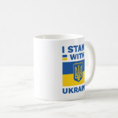 Ich stehe mit der Ukraine Kaffeetasse (VorderseiteRechts)
