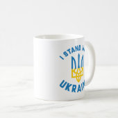 Ich stehe mit der Ukraine Kaffeetasse (VorderseiteRechts)