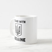 Ich stehe mit der Ukraine Kaffeetasse (Vorderseite Links)