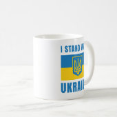 Ich stehe mit der Ukraine Kaffeetasse (VorderseiteRechts)