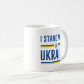 Ich stehe mit der Ukraine Kaffeetasse (VorderseiteRechts)