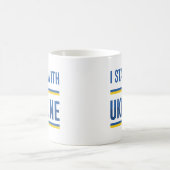 Ich stehe mit der Ukraine Kaffeetasse (Mittel)