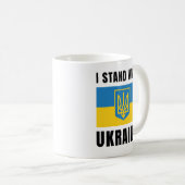 Ich stehe mit der Ukraine Kaffeetasse (VorderseiteRechts)