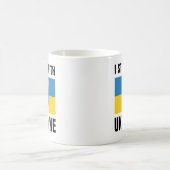 Ich stehe mit der Ukraine Kaffeetasse (Mittel)