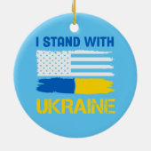 Ich stehe mit der Ukraine Keramik Ornament (Hinten)