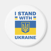 Ich stehe mit der Ukraine Magnet (Vorne)