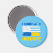 Ich stehe mit der Ukraine Magnet (Vorderseite/Rückseite)