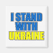 Ich stehe mit der Ukraine Magnet (Vorne)