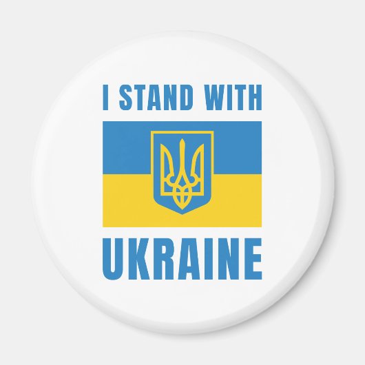 Ich stehe mit der Ukraine Magnet (Vorne)