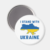 Ich stehe mit der Ukraine Magnet (Vorderseite/Rückseite)