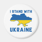 Ich stehe mit der Ukraine Magnet (Vorne)